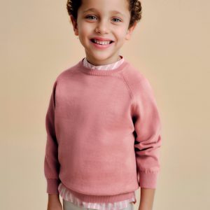 Sweter z lamówką