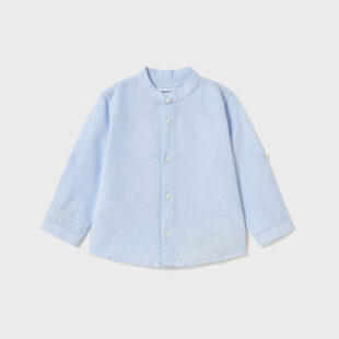 Koszula d/r len stójka