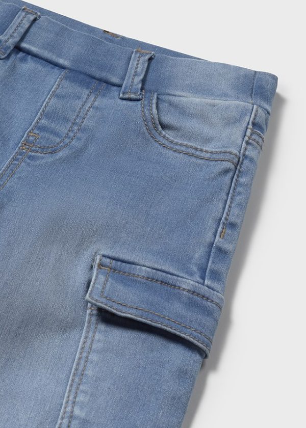 Spodnie denim cargo - obrazek 3