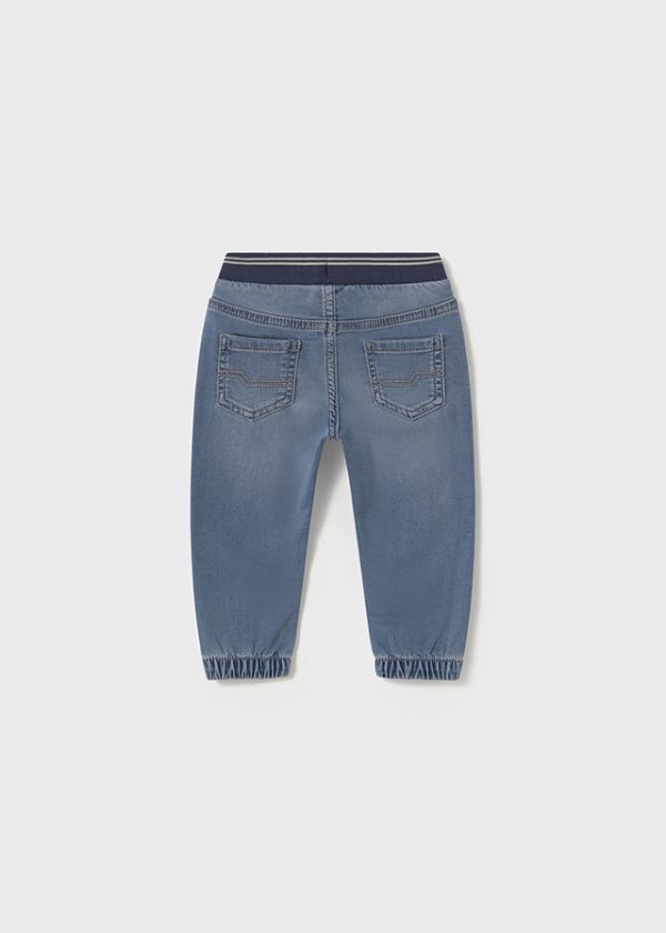 Spodnie soft denim jogger - obrazek 2