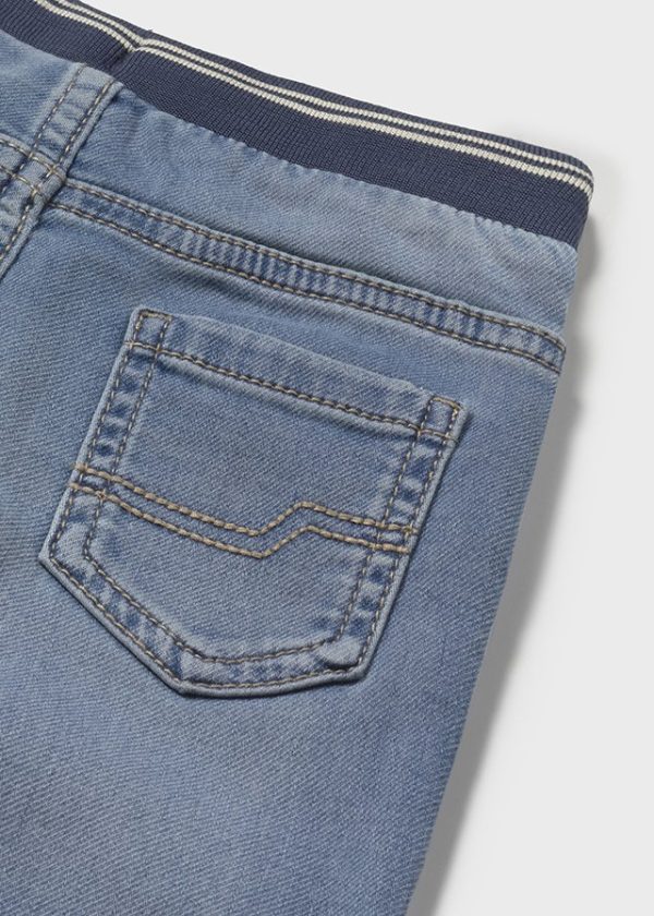 Spodnie soft denim jogger - obrazek 3