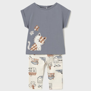 Komplet leginsy we wzory