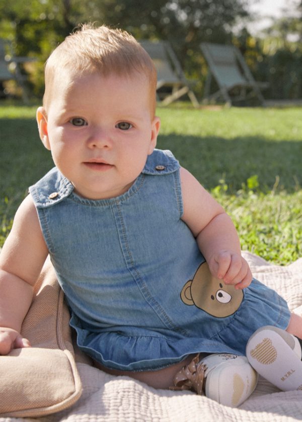 Sukienka i czapka denim