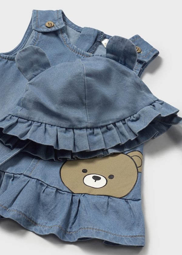 Sukienka i czapka denim - obrazek 4
