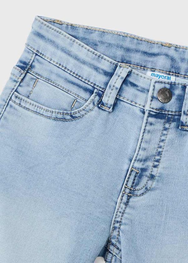 Bermuda soft denim 5 kieszeni - obrazek 4