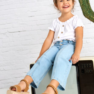 Długie spodnie denim