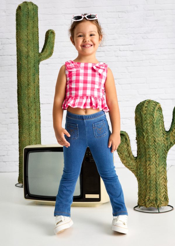 Legginsy knit denim