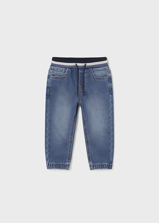 Spodnie jogger soft denim - obrazek 3