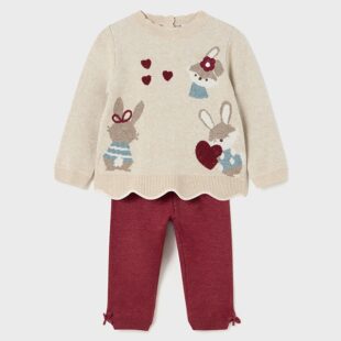 Komplet ze spodniami trykot