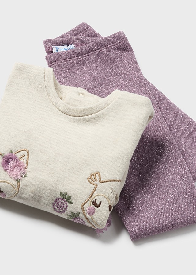 Komplet legginsy z bluzą - obrazek 2