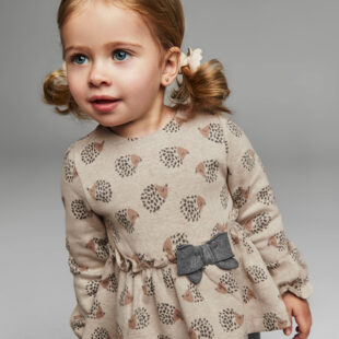 Komplet z legginsami żakard