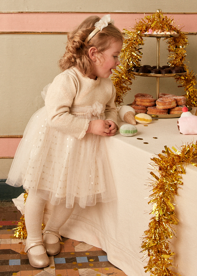 Sukienka łącz. z trykotem