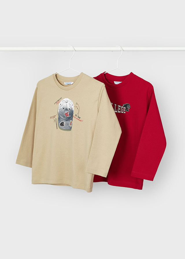 Zestaw koszulek d/r "college"