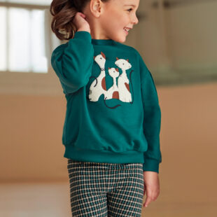 Komplet leginsy we wzory