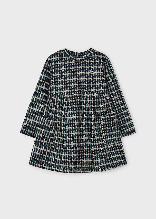 Sukienka dzianinia i żakard - obrazek 4