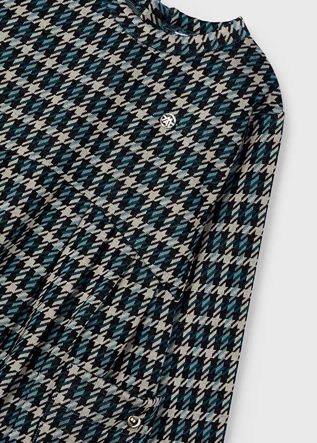 Sukienka dzianinia i żakard - obrazek 5