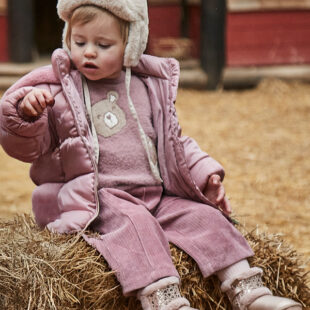 Długie spodnie sztruksowe