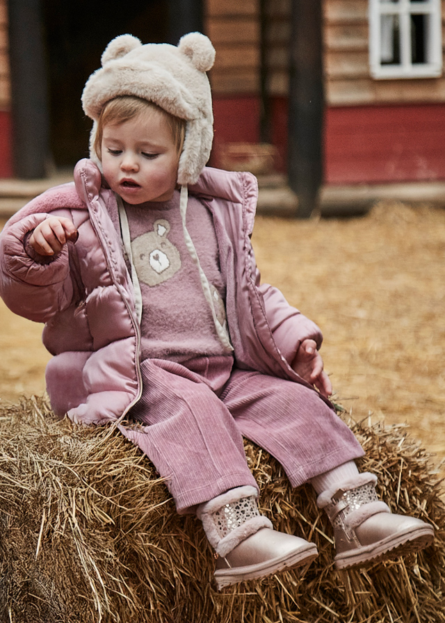 Długie spodnie sztruksowe